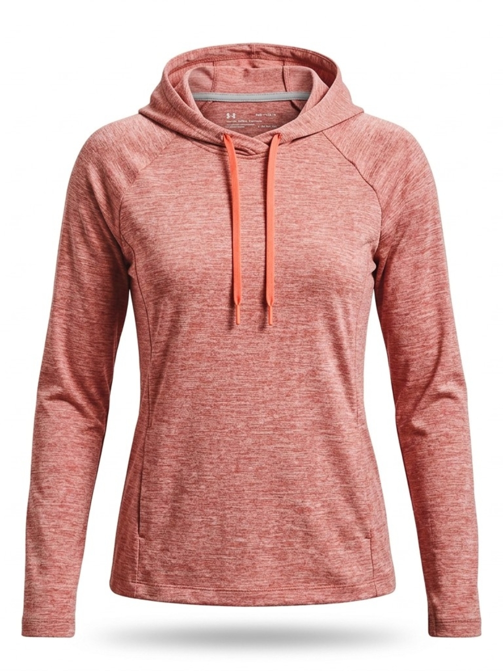 Lightweight Women's Heathered Coral Hoodie